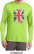 Distressed Union Jack Flag Mens Dry Wicking Long Sleeve Shirt