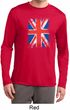 Distressed Union Jack Flag Mens Dry Wicking Long Sleeve Shirt