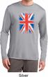 Distressed Union Jack Flag Mens Dry Wicking Long Sleeve Shirt