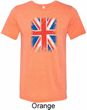 Distressed Union Jack Flag Mens Tri Blend Crewneck Shirt