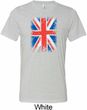Distressed Union Jack Flag Mens Tri Blend Crewneck Shirt