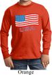 Distressed USA Flag Kids Long Sleeve Shirt