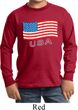 Distressed USA Flag Kids Long Sleeve Shirt