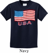 Distressed USA Flag Kids Shirt