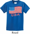 Distressed USA Flag Kids Shirt