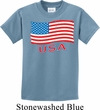 Distressed USA Flag Kids Shirt