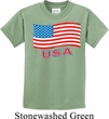 Distressed USA Flag Kids Shirt