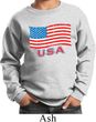 Distressed USA Flag Kids Sweatshirt