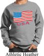 Distressed USA Flag Kids Sweatshirt