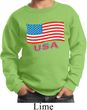 Distressed USA Flag Kids Sweatshirt