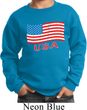Distressed USA Flag Kids Sweatshirt
