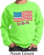 Distressed USA Flag Kids Sweatshirt