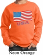 Distressed USA Flag Kids Sweatshirt