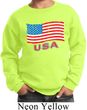 Distressed USA Flag Kids Sweatshirt