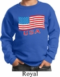 Distressed USA Flag Kids Sweatshirt