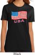 Distressed USA Flag Ladies Organic Shirt