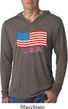 Distressed USA Flag Lightweight Hoodie Shirt