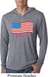 Distressed USA Flag Lightweight Hoodie Shirt