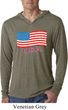 Distressed USA Flag Lightweight Hoodie Shirt