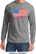 Distressed USA Flag Long Sleeve Shirt