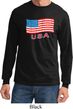 Distressed USA Flag Long Sleeve Shirt