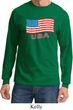 Distressed USA Flag Long Sleeve Shirt