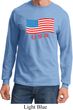 Distressed USA Flag Long Sleeve Shirt