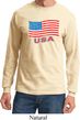 Distressed USA Flag Long Sleeve Shirt