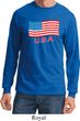 Distressed USA Flag Long Sleeve Shirt