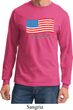 Distressed USA Flag Long Sleeve Shirt