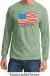 Distressed USA Flag Long Sleeve Shirt