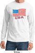 Distressed USA Flag Long Sleeve Shirt