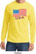 Distressed USA Flag Long Sleeve Shirt