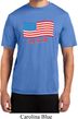 Distressed USA Flag Mens Moisture Wicking Shirt