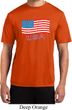 Distressed USA Flag Mens Moisture Wicking Shirt