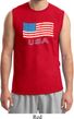 Distressed USA Flag Mens Muscle Shirt