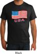 Distressed USA Flag Mens Organic Shirt