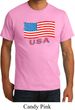 Distressed USA Flag Mens Organic Shirt