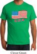 Distressed USA Flag Mens Organic Shirt