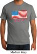 Distressed USA Flag Mens Organic Shirt