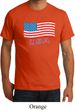 Distressed USA Flag Mens Organic Shirt