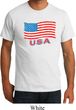 Distressed USA Flag Mens Organic Shirt