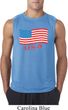 Distressed USA Flag Mens Sleeveless Shirt