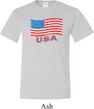 Distressed USA Flag Mens Tall Shirt