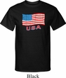 Distressed USA Flag Mens Tall Shirt