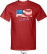 Distressed USA Flag Mens Tall Shirt
