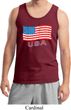 Distressed USA Flag Mens Tank Top