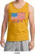 Distressed USA Flag Mens Tank Top