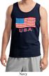 Distressed USA Flag Mens Tank Top