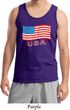 Distressed USA Flag Mens Tank Top